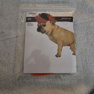 Rubie's Orange and Black Small Dog Mohawk Wig